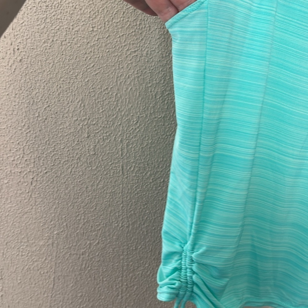 Women’s Swim Tankini top, Size Large, Blue, Animal Print - Picture 3 of 9